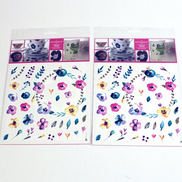 Decorprint Peelable Water Slide Craft Decals Lot DIY - Picture 2 of 5